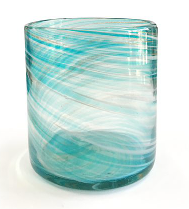 The Mint Swirl Jars  hold approx 380gm of wax , perfect for that longer burning candle